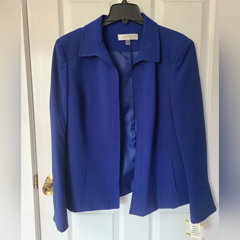 Kasper Women's Vibrant Blue Suit Jacket